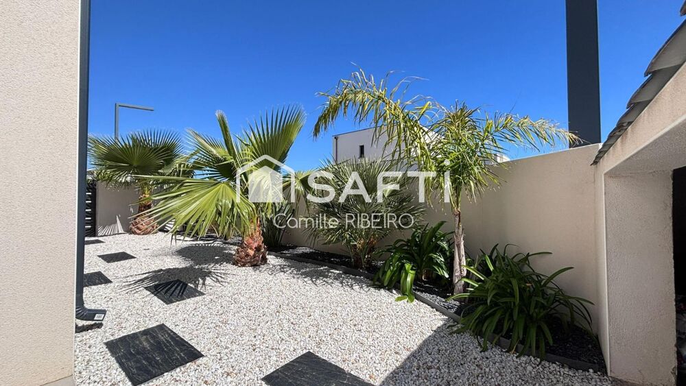 SERIGNAN, VILLA ARCHITECTE T4, PISCINE, JACUZZI, GARAGE ET PLACES DE PARKING