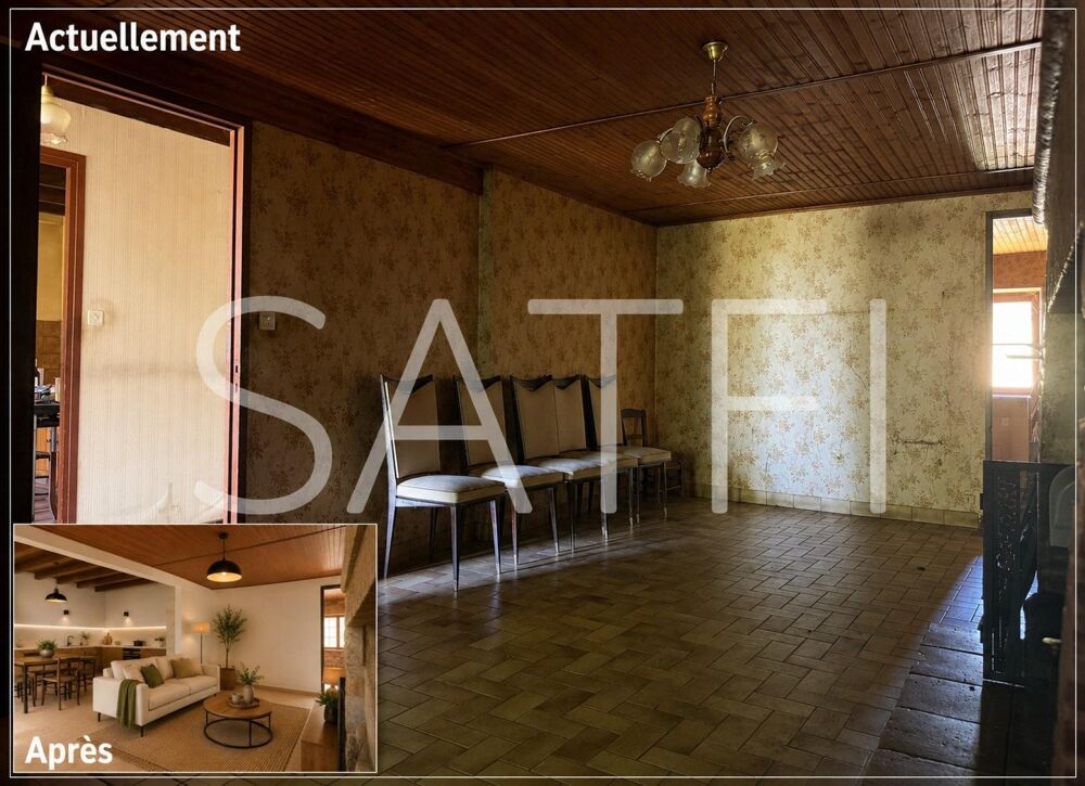 Maison en pierre à rénover 4 pièces 100m2