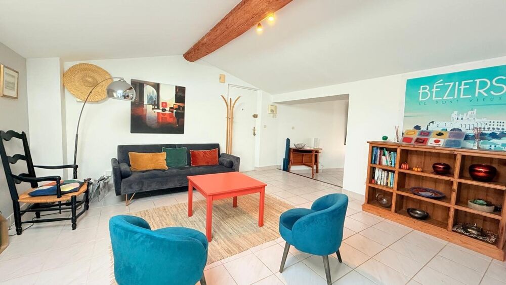 Appartement de caractère avec terrasse  Centre historique de Béziers  Vendu meublé