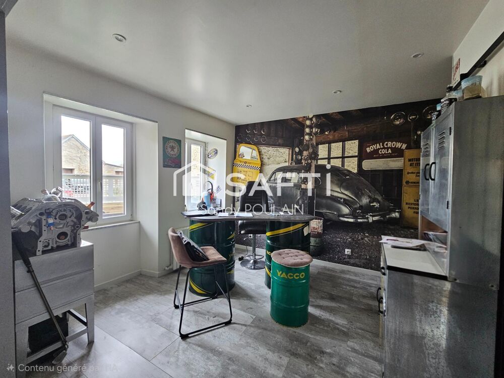 Maison avec grand atelier à 2 km de la plage