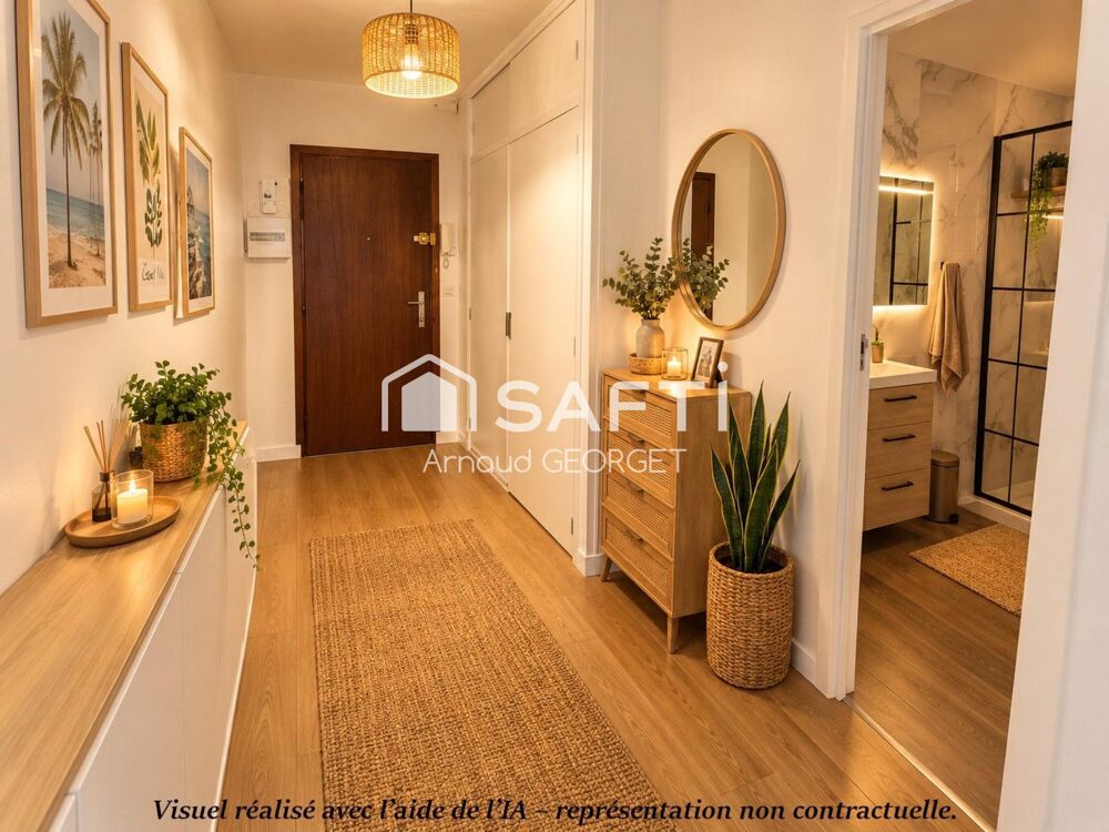 Studio 32 m² avec balcon, parking et cave