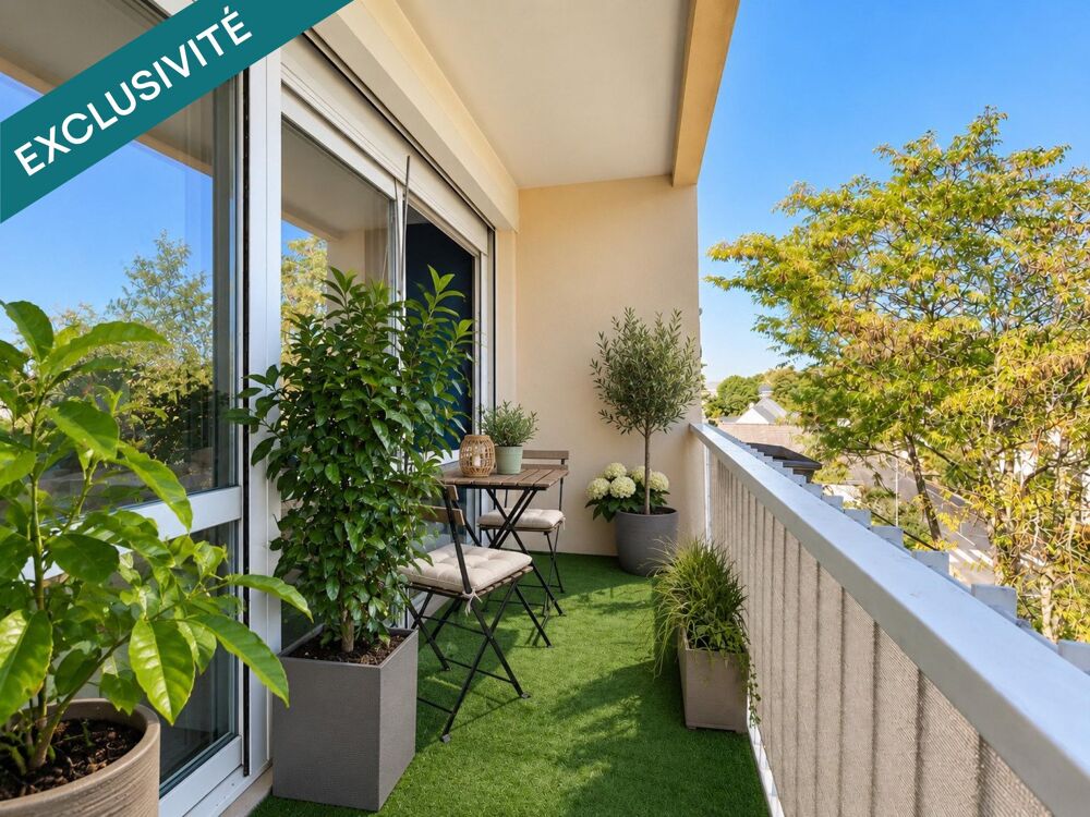 Vente Appartement NANTES ERDRE – Dernier étage, extérieur, stationnement : un T4 sans travaux, prêt à vivre ! Nantes
