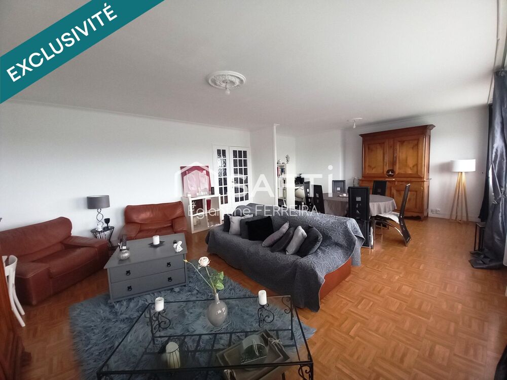 CHATEAUROUX, APPARTEMENT T3 DE 107M² AVEC BALCONS, GARAGE ET CAVE