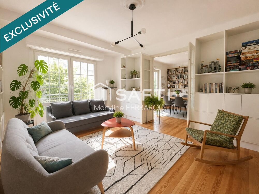 Vente Appartement Neudorf, rue de Bâle, F4 traversant, veranda Strasbourg