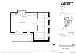  Appartement à vendre 4 pièces 77 m²