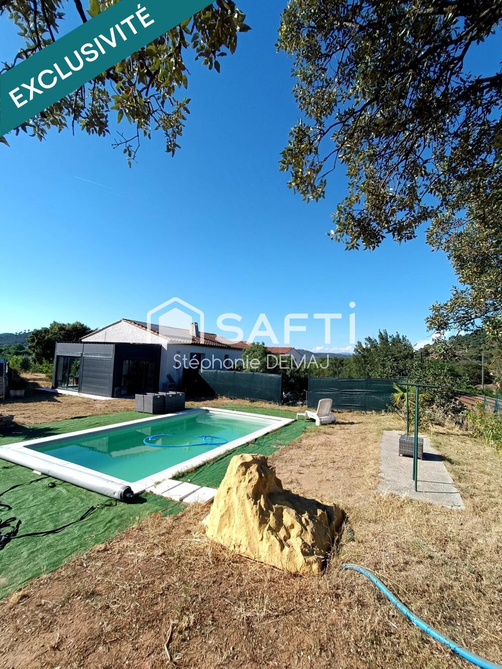VILLA & VERANDA - PISCINE- Grand GARAGE- CAVE