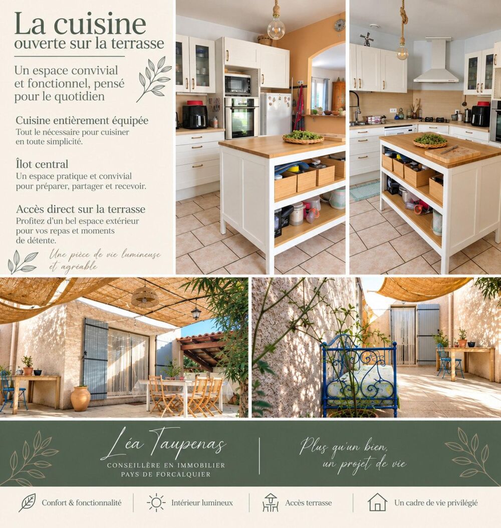 Vente Maison maison plain pied avec piscine proche forcalquier Mane