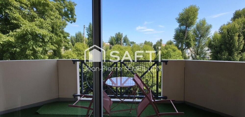 Studio lumineux, climatisation, terrasse, parking