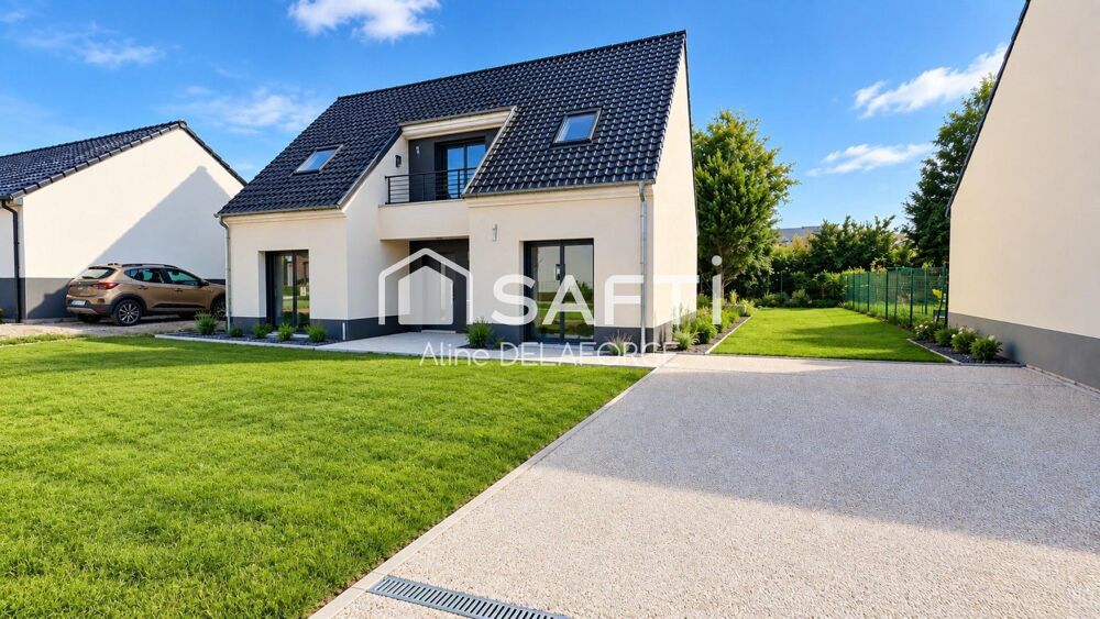 MAISON NEUVE CONTEMPORAINE  120 m²  506 m² DE TERRAIN  Aubigny-en-Artois
