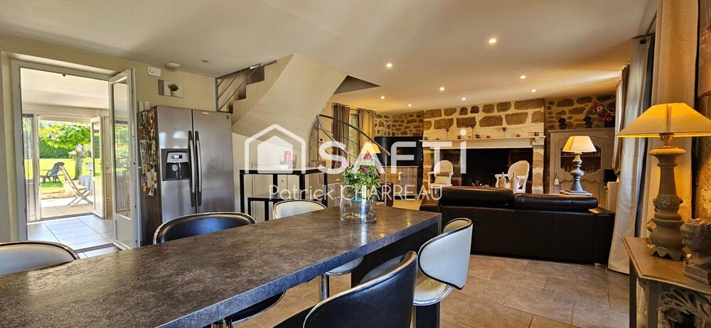 Parc arboré, Maison en pierres, 3 chambres, 130 m²