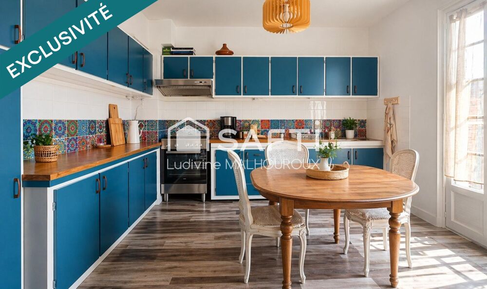 MAISON FAMILIALE 169 m²  5 CHAMBRES  2 LOGEMENTS POSSIBLES  TERRAIN 1530 m²  SANS VIS-À-VIS  VILLEBOIS-LAVALETTE