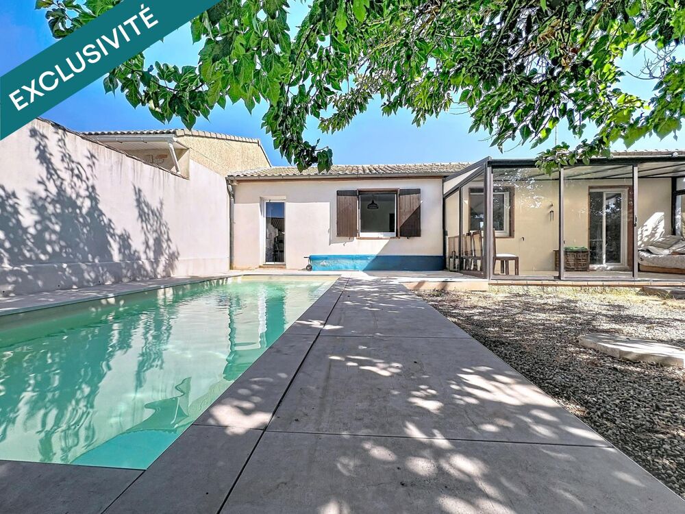 Vente Maison Maison de plain-pied - 2 chambres  – Véranda et piscine Lunel