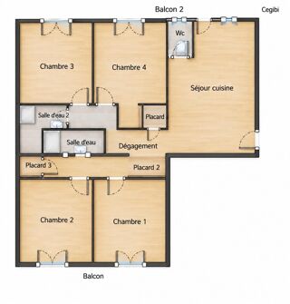  Appartement à vendre 5 pièces 80 m²