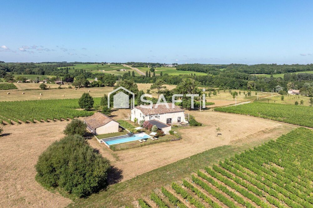 Grange dexception rénovée avec vue panoramique, au coeur de lEntre-deux-Mers
