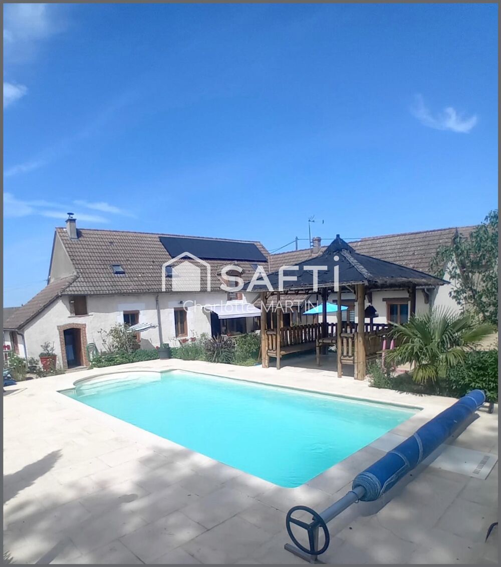 Maison de campagne 4 chambres, jardin, piscine