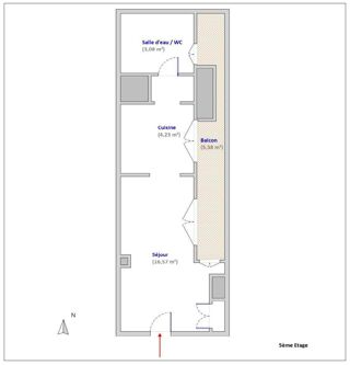  Appartement à vendre 1 pièce 24 m²