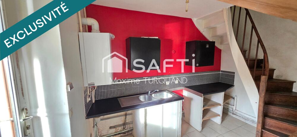 Maison 57m², 2 chambres, à rénover.