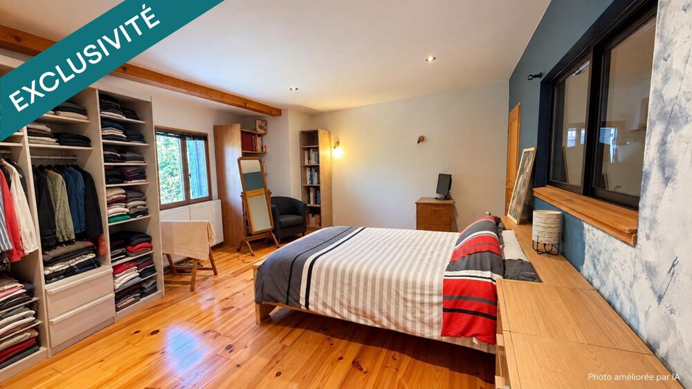 Vente Maison Ancienne grange rénovée avec piscine et vue Pyrénées Coussa