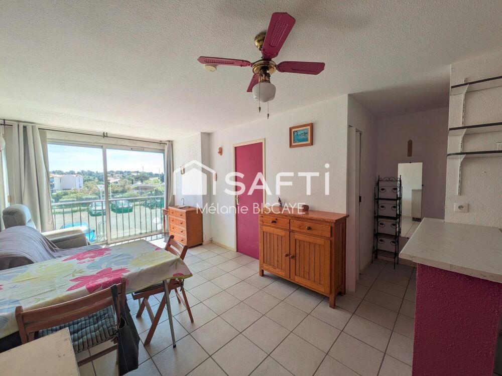 GRUISSAN T2 DANS RESIDENCE SECURISEE AVEC PISCINE