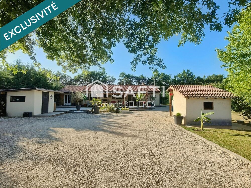 Maison lumineuse avec piscine - terrain de 2000m² avec dépendances