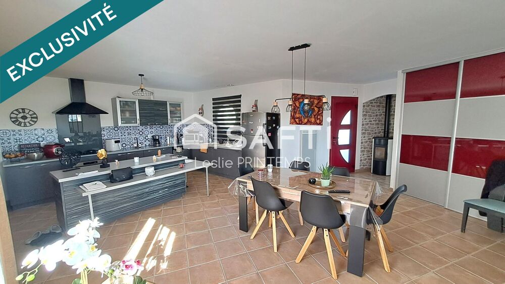Pavillon plain pied, 4 chambres, garage