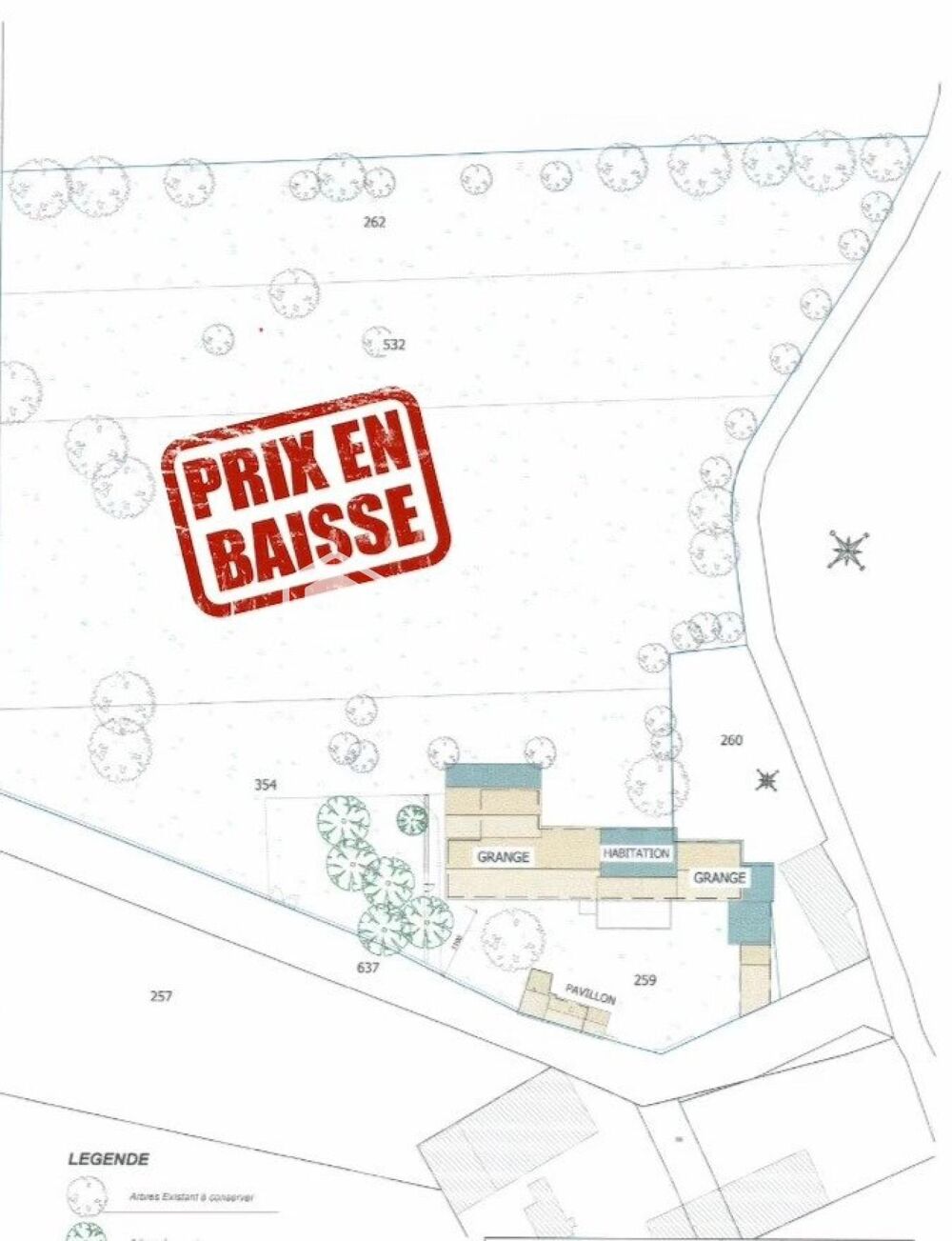Corps de ferme 500m2 sur un terrain clos 1.5 ha