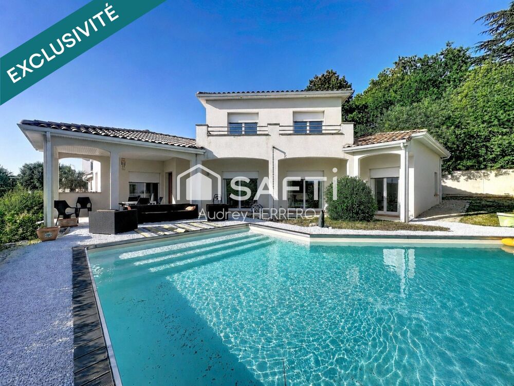 Maison T6/7 180 m2 avec piscine côteaux de CASTELGINEST - Vue dégagée