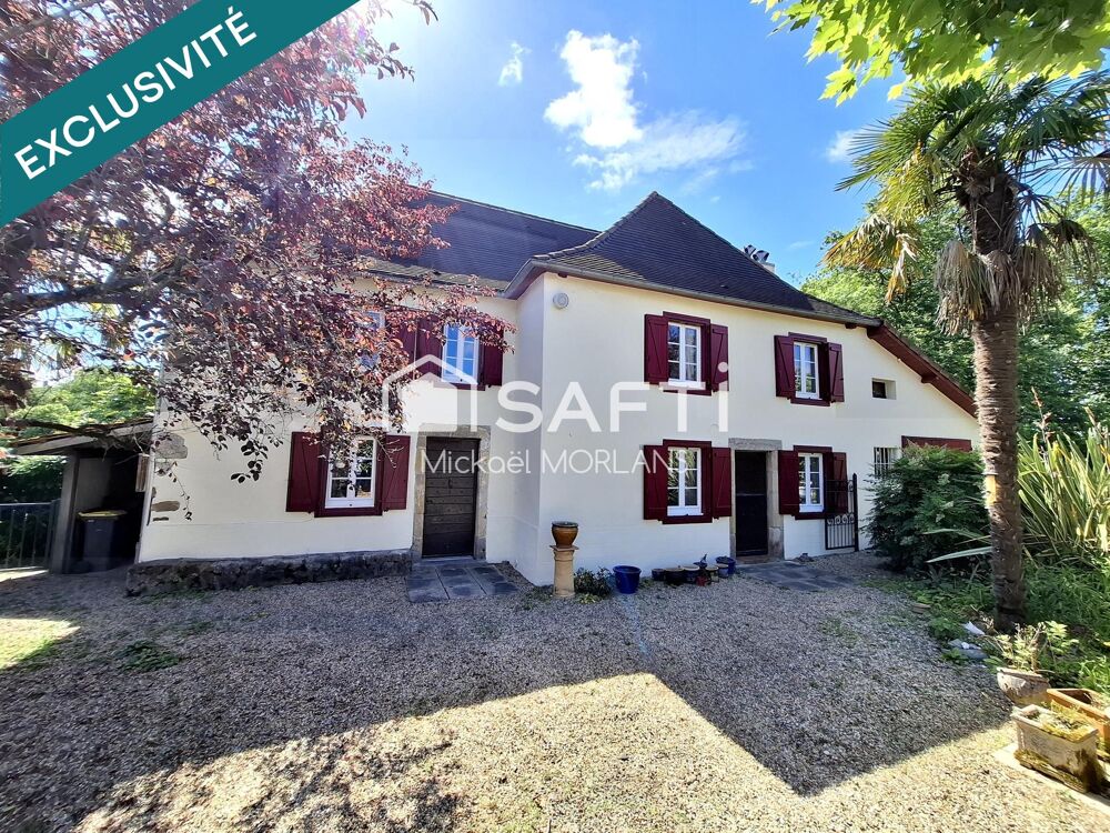 Maison de caractère 5 pièces, 3 chambres, vue sur le gave