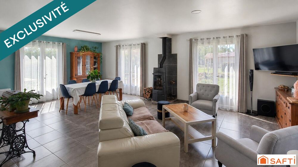 Plain-pied de 145 m² avec piscine et espace indépendant
