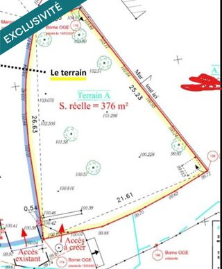  Terrain à vendre 376 m²