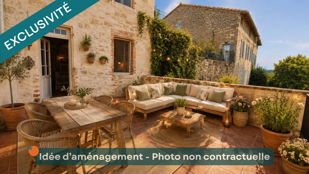 Vente Maison Maison de village - 165m - 6 pièces - 3 chambres - Terrasse Castelnau-de-montmiral