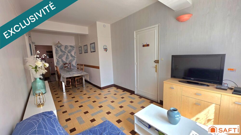 Appartement T3 de PLAIN PIED à seulement 2 minutes de la plage, grande cour, cave et dépendance