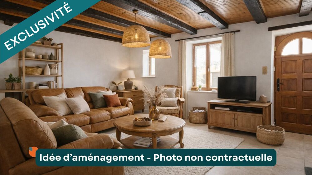 Maison de village 87m2 - 3 chambres - cave - parcelles de bois