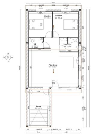  Maison � vendre 3 pi�ces 70 m�