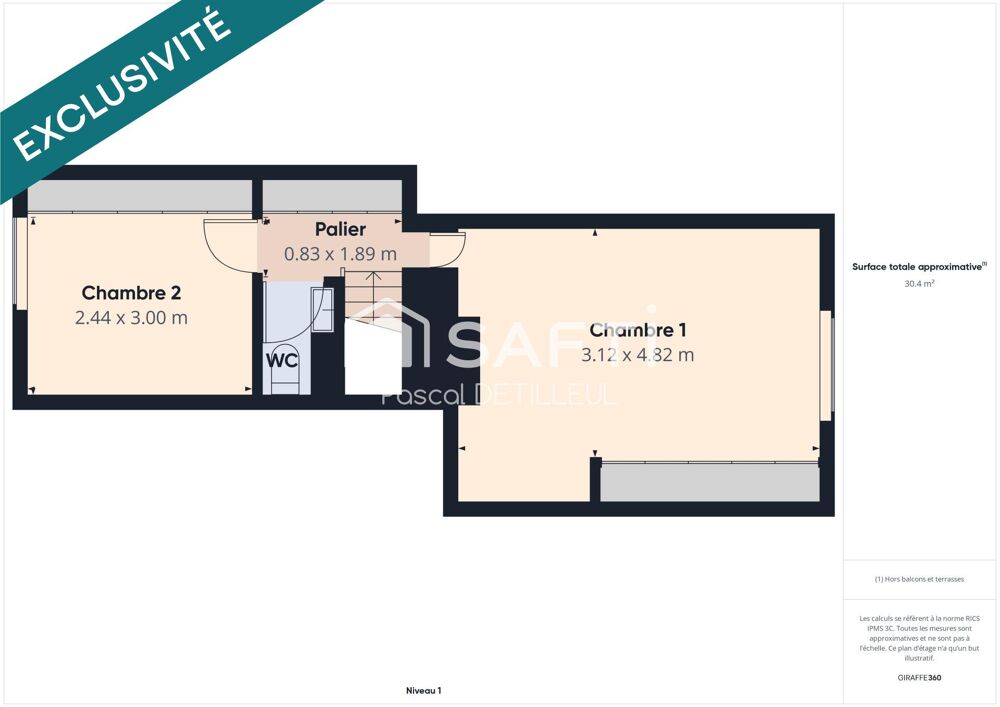 GARCHES - Poincaré Duplex 3 pièces 62m2 - Centre-Ville et gare à 5 minutes