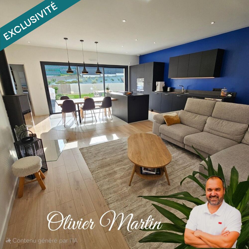 Vente Maison Pavillon de plain-pied � 6 pi�ces � 114 m� � terrain 433 m� � normes RE2020 construction r�cente. Parigne-l'eveque