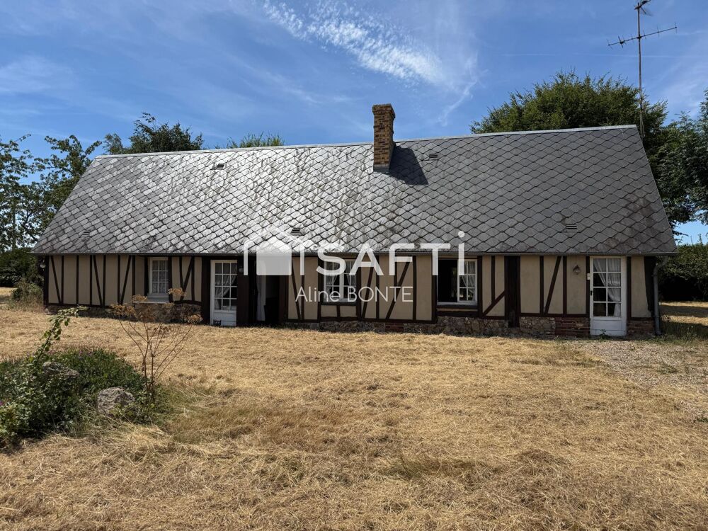 Typique longère normande avec verger et garage