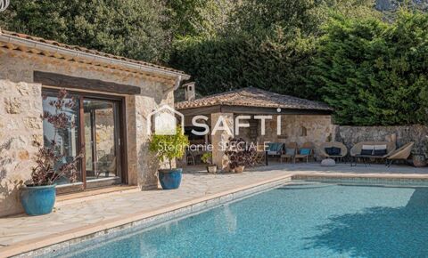   Tourrettes-sur-Loup � Maison de caract�re avec vue mer, un �crin de s�r�nit� Maison - 7 pi�ce(s) - 188 m�