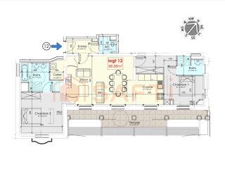  Appartement � vendre 3 pi�ces 88 m�