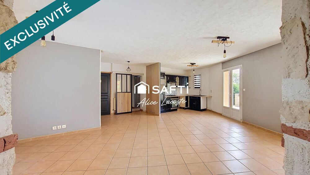 Plain-pied avec 4 chambres et grand terrain