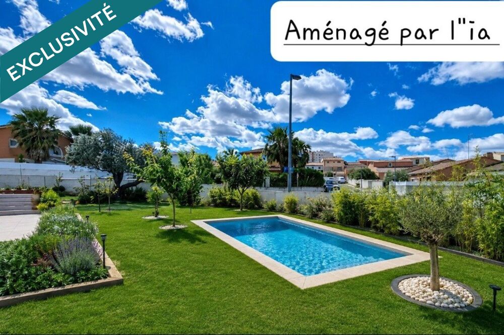 Vente Maison Maison de 2011, 4 chambres, garage, sous sol de 45 m² sur terrain de 380 m² Beziers