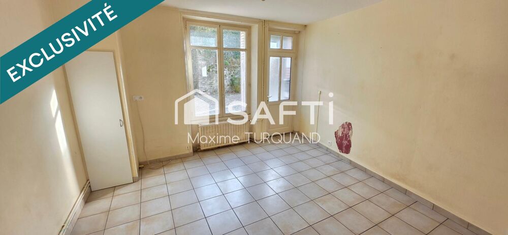 Maison 57m², 2 chambres, à rénover.