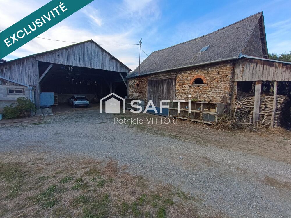 Ancienne fermette en pierre avec nombreuses dépendances sur 1.6 ha de terrain
