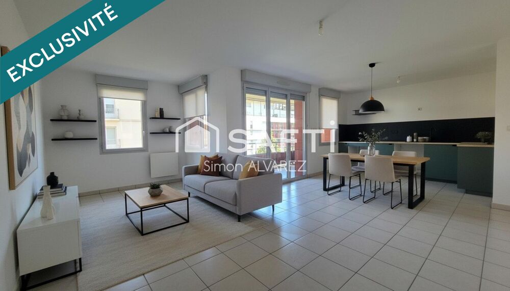 Vente Appartement T3 sans travaux de 62 m² – Standing & Futur Métro aux Ponts Jumeaux Toulouse
