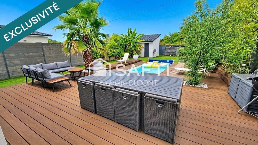 Maison contemporaine de plain-pied, Piscine, Calme