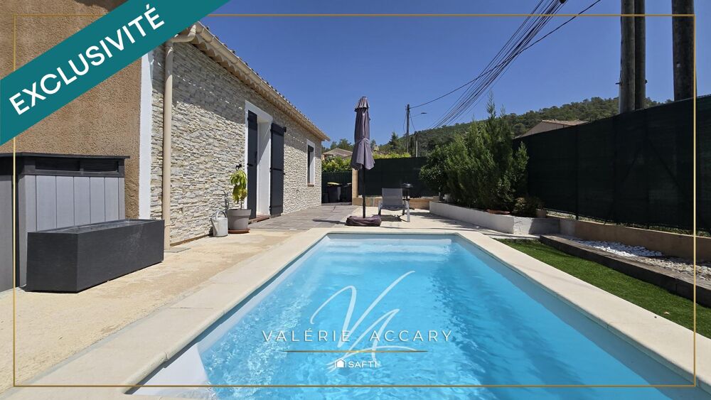 Rocbaron : Maison individuelle de 87 m² sur un terrain de 400 m² avec 3 chambres, piscine, garage
