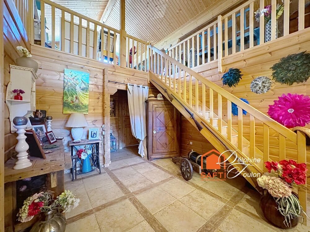 Vente Maison Maison en madriers de bois massif avec piscine Cuzieu