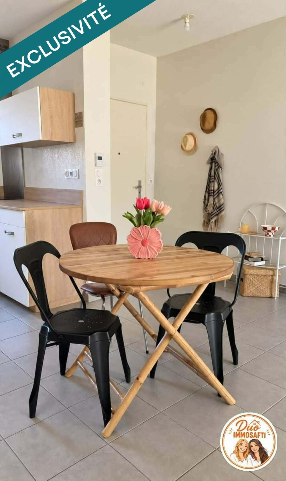 Maison récente, trois chambres, jardin, terrasse et parkings