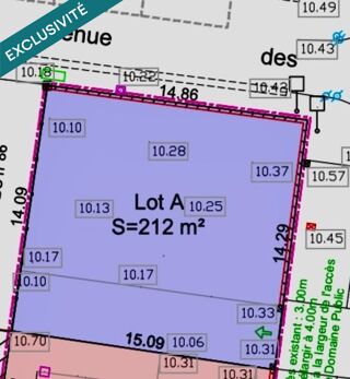  Terrain  vendre 212 m