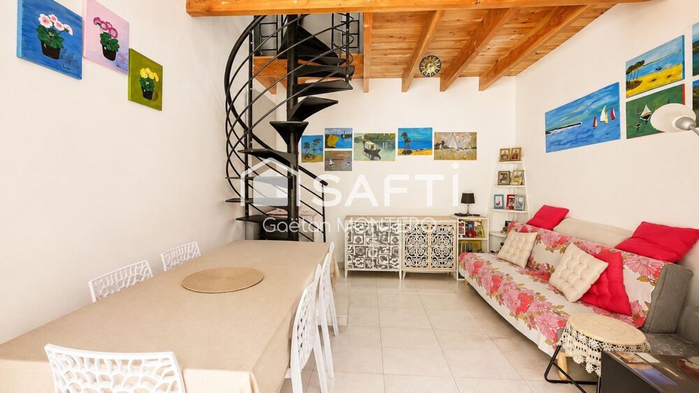 À vendre maison de charme rénovée avec terrasse en hypercentre d'Arcachon